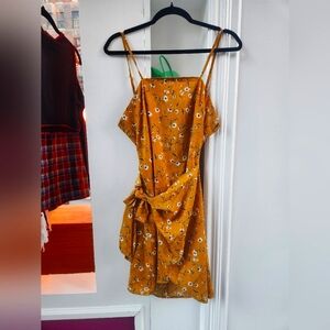 Yellow Floral dress POSHMARK PARTY EVENT